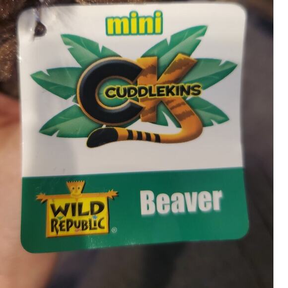 Wild Republic Beaver Plush Mini Cuddlekins 8" NWT - Picture 9 of 10